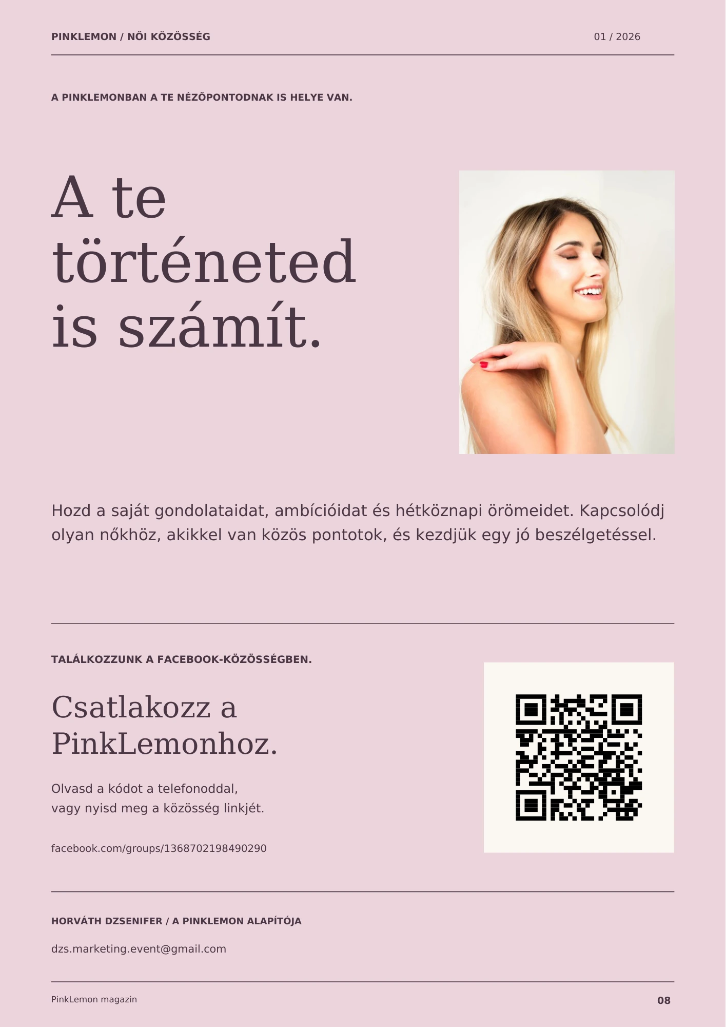 8. oldal: A te történeted is számít.